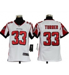 Youth Nike Atlanta Falcons 33# Michael Turner Game White Color Jersey Youth Nike Atlanta Falcons 33# Michael Turner Game White Color Jersey
