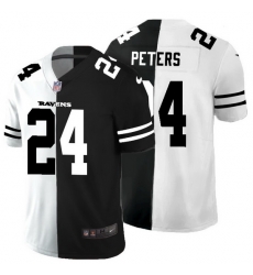 Baltimore Ravens 24 Marcus Peters Men Black V White Peace Split Nike Vapor Untouchable Limited NFL Jersey Baltimore Ravens 24 Marcus Peters Men Black V White Peace Split Nike Vapor Untouchable Limited NFL Jersey