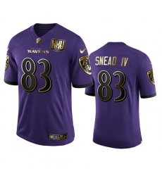 Baltimore Ravens 83 Willie Snead IV Men Nike Purple Team 25th Season Golden Limited NFL Jersey Baltimore Ravens 83 Willie Snead IV Men Nike Purple Team 25th Season Golden Limited NFL Jersey