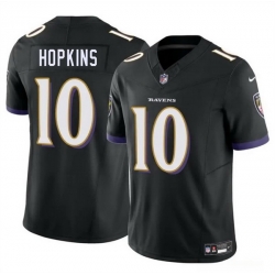 Men Baltimore Ravens 10 DeAndre Hopkins Black 2025 F U S E Vapor Limited Football Jersey
