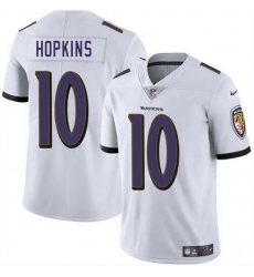 Men Baltimore Ravens 10 DeAndre Hopkins White Vapor Limited Football Jersey Men Baltimore Ravens 10 DeAndre Hopkins White Vapor Limited Football Jersey