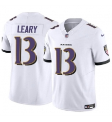 Men Baltimore Ravens 13 Devin Leary White 2023 F U S E Vapor Limited Football Jersey Men Baltimore Ravens 13 Devin Leary White 2023 F U S E Vapor Limited Football Jersey