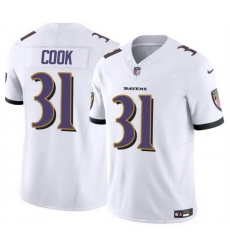 Men Baltimore Ravens 31 Dalvin Cook White 2024 F U S E Vapor Limited Football Jersey Men Baltimore Ravens 31 Dalvin Cook White 2024 F U S E Vapor Limited Football Jersey