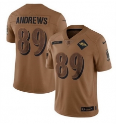 Men Baltimore Ravens 89 Mark Andrews 2023 Brown Salute To Service Limited Stitched Football Jersey Men Baltimore Ravens 89 Mark Andrews 2023 Brown Salute To Service Limited Stitched Football Jersey