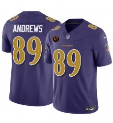 Men Baltimore Ravens 89 Mark Andrews Purple 2025 F U S E With John Madden Patch Limited Football Jersey Men Baltimore Ravens 89 Mark Andrews Purple 2025 F U S E With John Madden Patch Limited Football Jersey