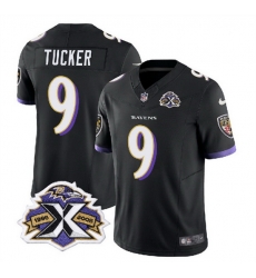 Men Baltimore Ravens 9 Justin Tucker Black 2023 F U S E With Patch Throwback Vapor Limited Jersey Men Baltimore Ravens 9 Justin Tucker Black 2023 F U S E With Patch Throwback Vapor Limited Jersey
