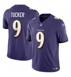 Men Baltimore Ravens 9 Justin Tucker Purple 2023 F U S E Vapor Jersey Men Baltimore Ravens 9 Justin Tucker Purple 2023 F U S E Vapor Jersey
