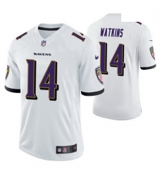 Men Baltimore Ravens Sammy Watkins 14 White Vapor Limited Jersey Men Baltimore Ravens Sammy Watkins 14 White Vapor Limited Jersey
