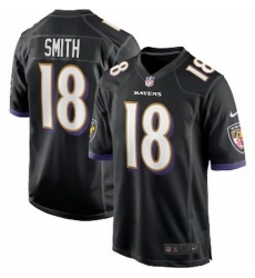 Men Nike Baltimore Ravens 18 Roquan Smith Black Vapor Limited Jersey Men Nike Baltimore Ravens 18 Roquan Smith Black Vapor Limited Jersey