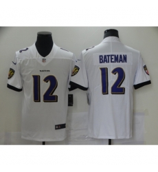 Men's Baltimore Ravens #12 Rashod Bateman Nike White 2021 NFL Draft First Round Pick Leopard Jersey Men's Baltimore Ravens #12 Rashod Bateman Nike White 2021 NFL Draft First Round Pick Leopard Jersey