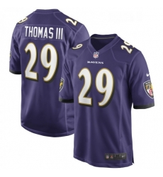 Mens Baltimore Ravens 29 Earl Thomas Nike Purple Game Jersey Mens Baltimore Ravens 29 Earl Thomas Nike Purple Game Jersey