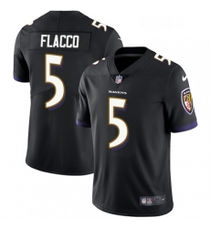 Mens Nike Baltimore Ravens 5 Joe Flacco Black Alternate Vapor Untouchable Limited Player NFL Jersey Mens Nike Baltimore Ravens 5 Joe Flacco Black Alternate Vapor Untouchable Limited Player NFL Jersey