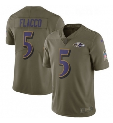 Mens Nike Baltimore Ravens 5 Joe Flacco Limited Olive 2017 Salute to Service NFL Jersey Mens Nike Baltimore Ravens 5 Joe Flacco Limited Olive 2017 Salute to Service NFL Jersey