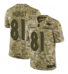 Mens Nike Baltimore Ravens 81 Hayden Hurst Limited Camo 2018 Salute to Service NFL Jersey Mens Nike Baltimore Ravens 81 Hayden Hurst Limited Camo 2018 Salute to Service NFL Jersey