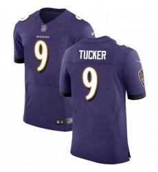 Mens Nike Baltimore Ravens 9 Justin Tucker Elite Purple Team Color NFL Jersey Mens Nike Baltimore Ravens 9 Justin Tucker Elite Purple Team Color NFL Jersey