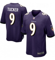 Mens Nike Baltimore Ravens 9 Justin Tucker Game Purple Team Color NFL Jersey Mens Nike Baltimore Ravens 9 Justin Tucker Game Purple Team Color NFL Jersey