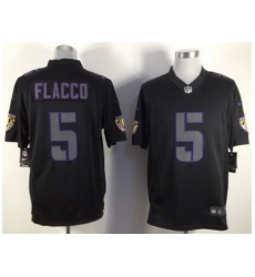 Nike Baltimore Ravens 5 Joe Flacco Black Limited Impact NFL Jersey Nike Baltimore Ravens 5 Joe Flacco Black Limited Impact NFL Jersey