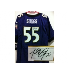 Nike Baltimore Ravens 55 Terrell Suggs Purple Elite Signed NFL Jersey Nike Baltimore Ravens 55 Terrell Suggs Purple Elite Signed NFL Jersey