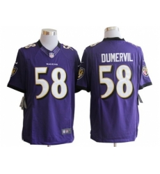 Nike Baltimore Ravens 58 Elvis Dumervil Purple Limited NFL Jersey Nike Baltimore Ravens 58 Elvis Dumervil Purple Limited NFL Jersey