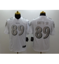 Nike Baltimore Ravens 89 Steve Smith Sr White Game Platinum NFL Jersey Nike Baltimore Ravens 89 Steve Smith Sr White Game Platinum NFL Jersey