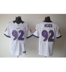 Nike Baltimore Ravens 92 Haloti Ngata White Elite NFL Jersey Nike Baltimore Ravens 92 Haloti Ngata White Elite NFL Jersey