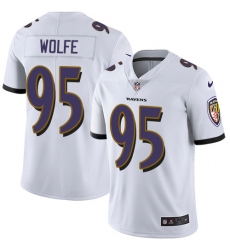 Nike Baltimore Ravens 95 Derek Wolfe White Men Stitched NFL Vapor Untouchable Limited Jersey Nike Baltimore Ravens 95 Derek Wolfe White Men Stitched NFL Vapor Untouchable Limited Jersey