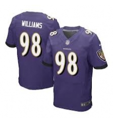 Nike Baltimore Ravens #98 Brandon Williams Purple Team Color Men 27s Stitched NFL New Elite Jersey Nike Baltimore Ravens #98 Brandon Williams Purple Team Color Men 27s Stitched NFL New Elite Jersey
