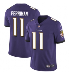 Nike Ravens #11 Breshad Perriman Purple Team Color Mens Stitched NFL Vapor Untouchable Limited Jersey Nike Ravens #11 Breshad Perriman Purple Team Color Mens Stitched NFL Vapor Untouchable Limited Jersey
