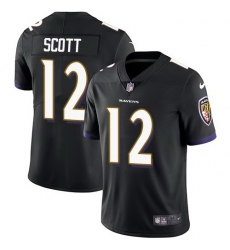Nike Ravens 12 Jaleel Scott Black Vapor Untouchable Limited Jersey Nike Ravens 12 Jaleel Scott Black Vapor Untouchable Limited Jersey