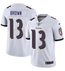 Nike Ravens #13 John Brown White Mens Stitched NFL Vapor Untouchable Limited Jersey Nike Ravens #13 John Brown White Mens Stitched NFL Vapor Untouchable Limited Jersey