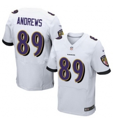Nike Ravens 89 Mark Andrews White Elite Jersey Nike Ravens 89 Mark Andrews White Elite Jersey