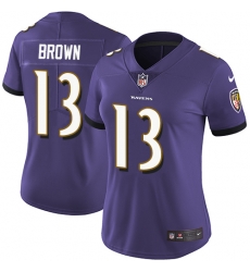 Nike Ravens #13 John Brown Purple Team Color Womens Stitched NFL Vapor Untouchable Limited Jersey Nike Ravens #13 John Brown Purple Team Color Womens Stitched NFL Vapor Untouchable Limited Jersey