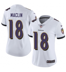 Nike Ravens #18 Jeremy Maclin White Womens Stitched NFL Vapor Untouchable Limited Jersey Nike Ravens #18 Jeremy Maclin White Womens Stitched NFL Vapor Untouchable Limited Jersey