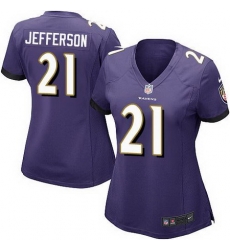 Nike Ravens #21 Tony Jefferson Purple Team Color Womens Stitched NFL New Elite Jersey Nike Ravens #21 Tony Jefferson Purple Team Color Womens Stitched NFL New Elite Jersey