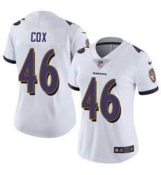 Nike Ravens #46 Morgan Cox White Womens Stitched NFL Vapor Untouchable Limited Jersey Nike Ravens #46 Morgan Cox White Womens Stitched NFL Vapor Untouchable Limited Jersey