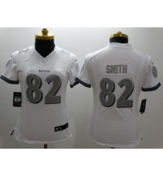 Nike Women Baltimore Ravens #82 Torrey Smith Platinum White Jerseys Nike Women Baltimore Ravens #82 Torrey Smith Platinum White Jerseys