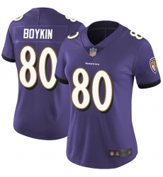 Ravens 80 Miles Boykin Purple Team Color Women Stitched Football Vapor Untouchable Limited Jersey Ravens 80 Miles Boykin Purple Team Color Women Stitched Football Vapor Untouchable Limited Jersey
