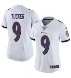 Women Baltimore Ravens 9 Justin Tucker White 2023 F U S E Vapor Jersey Women Baltimore Ravens 9 Justin Tucker White 2023 F U S E Vapor Jersey