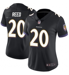 Women Ravens 20 Ed Reed Black Alternate Stitched Football Vapor Untouchable Limited Jersey Women Ravens 20 Ed Reed Black Alternate Stitched Football Vapor Untouchable Limited Jersey