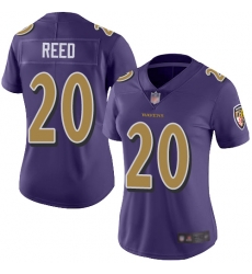 Women Ravens 20 Ed Reed Purple Stitched Football Limited Rush Jersey Women Ravens 20 Ed Reed Purple Stitched Football Limited Rush Jersey