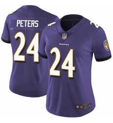 Women Ravens 24 Marcus Peters Purple Team Color Stitched Football Vapor Untouchable Limited Jersey Women Ravens 24 Marcus Peters Purple Team Color Stitched Football Vapor Untouchable Limited Jersey