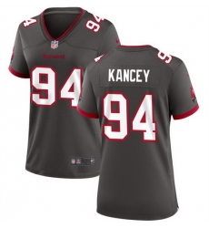 Women Tampa Bay Buccanee 94 Calijah Kancey Grey 2023 Draft Stitched Game Jersey Women Tampa Bay Buccanee 94 Calijah Kancey Grey 2023 Draft Stitched Game Jersey