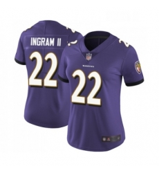 Womens Baltimore Ravens 22 Mark Ingram II Purple Team Color Vapor Untouchable Limited Player Football Jersey Womens Baltimore Ravens 22 Mark Ingram II Purple Team Color Vapor Untouchable Limited Player Football Jersey