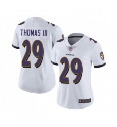 Womens Baltimore Ravens 29 Earl Thomas III White Vapor Untouchable Limited Player Football Jersey Womens Baltimore Ravens 29 Earl Thomas III White Vapor Untouchable Limited Player Football Jersey