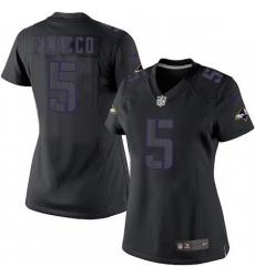 Womens Nike Baltimore Ravens 5 Joe Flacco Limited Black Impact NFL Jersey Womens Nike Baltimore Ravens 5 Joe Flacco Limited Black Impact NFL Jersey
