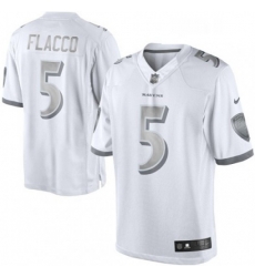 Womens Nike Baltimore Ravens 5 Joe Flacco Limited White Platinum NFL Jersey Womens Nike Baltimore Ravens 5 Joe Flacco Limited White Platinum NFL Jersey