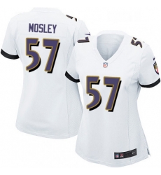 Womens Nike Baltimore Ravens 57 CJ Mosley Game White NFL Jersey Womens Nike Baltimore Ravens 57 CJ Mosley Game White NFL Jersey