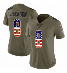 Womens Nike Baltimore Ravens 8 Lamar Jackson Limited OliveUSA Flag Salute to Service NFL Jersey Womens Nike Baltimore Ravens 8 Lamar Jackson Limited OliveUSA Flag Salute to Service NFL Jersey
