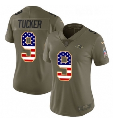 Womens Nike Baltimore Ravens 9 Justin Tucker Limited OliveUSA Flag Salute to Service NFL Jersey Womens Nike Baltimore Ravens 9 Justin Tucker Limited OliveUSA Flag Salute to Service NFL Jersey
