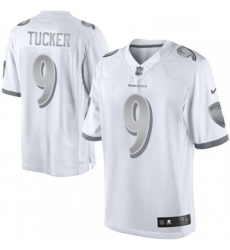 Womens Nike Baltimore Ravens 9 Justin Tucker Limited White Platinum NFL Jersey Womens Nike Baltimore Ravens 9 Justin Tucker Limited White Platinum NFL Jersey